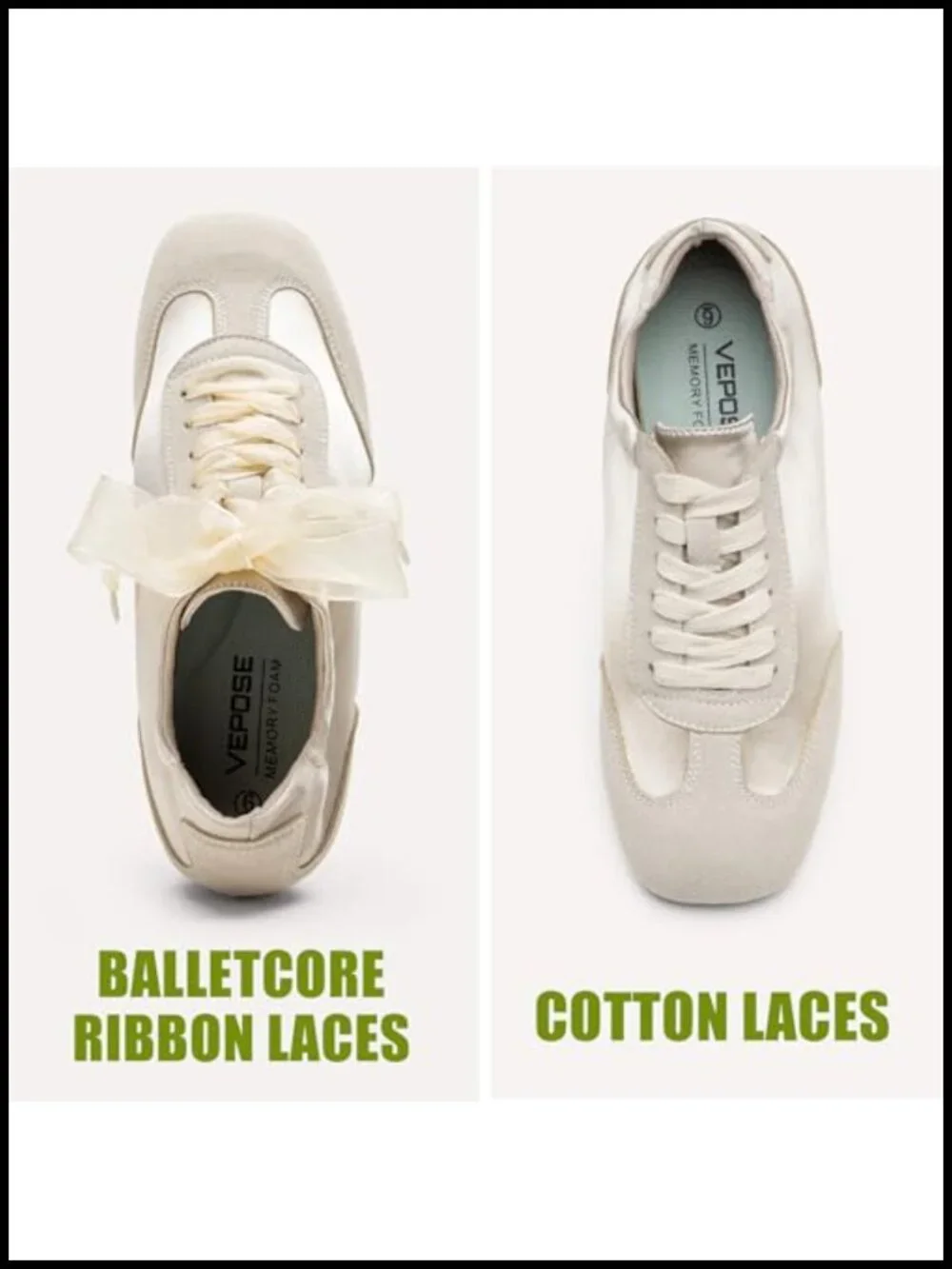 Satin & Suede Retro Sneakers with Memory Foam, Non-Slip Gum Sole, Lightweight